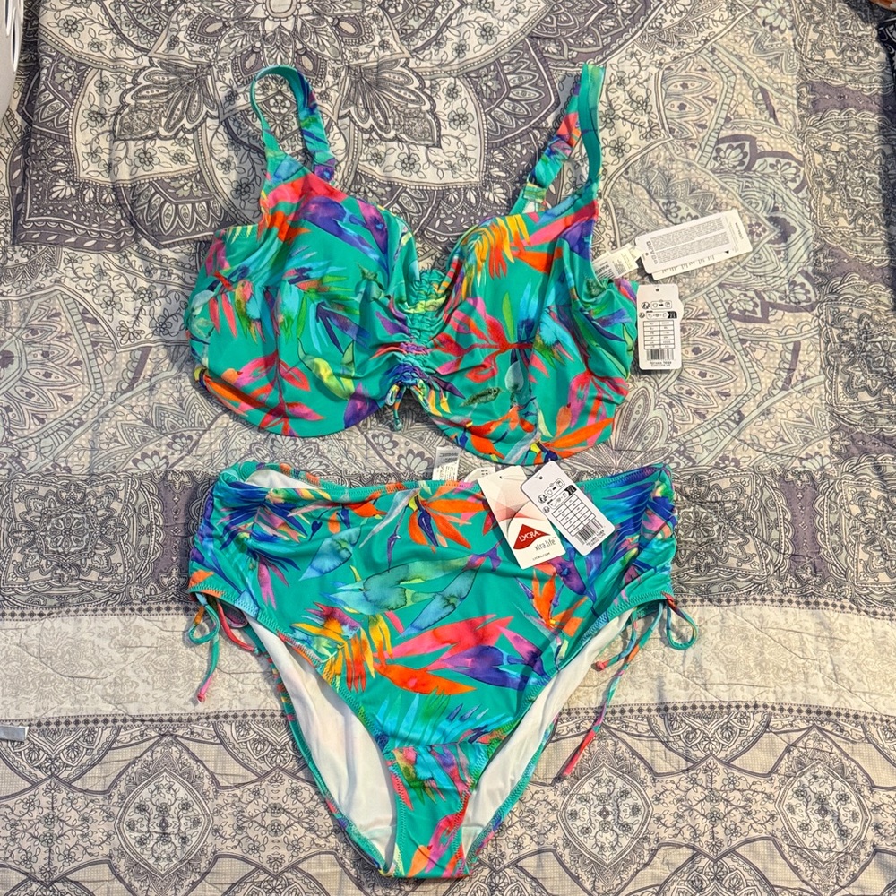 Elomi Vibrant Tropical Bikini Set